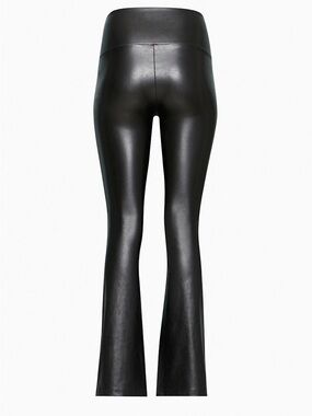 Wilfred Black Faux Leather Flared Leggings